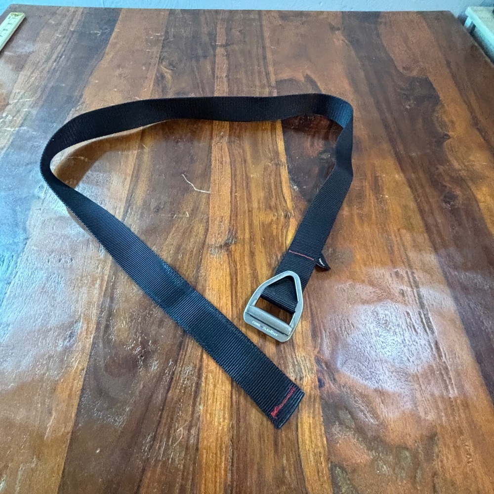 Core4Element Mens Black Nylon Webbing Tactical Belt‎ Metal Buckle One Size 48 In